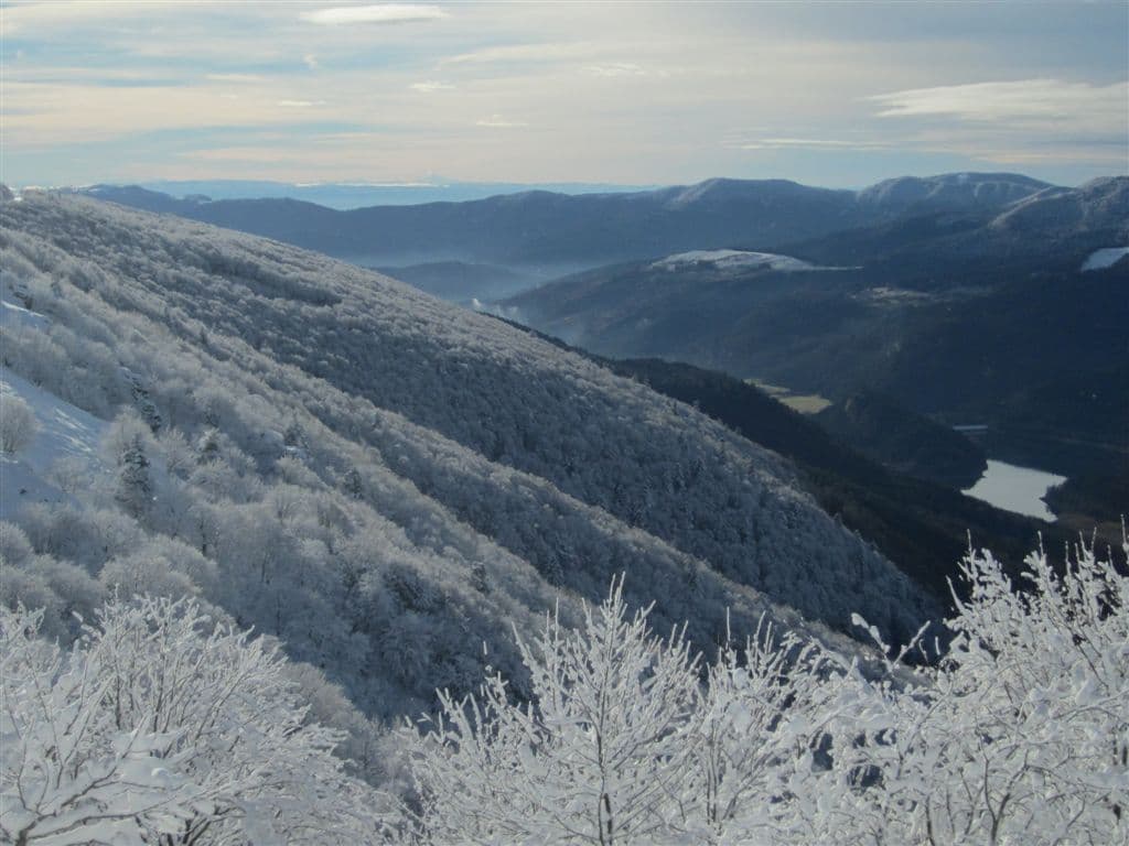 Au loin le mont blanc