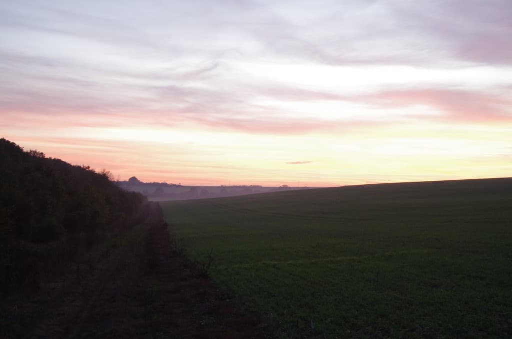 Crépuscule sur le plateau