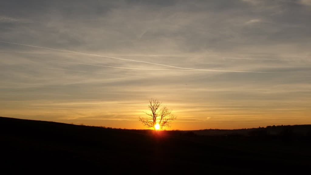 Juste avant le coucher de soleil