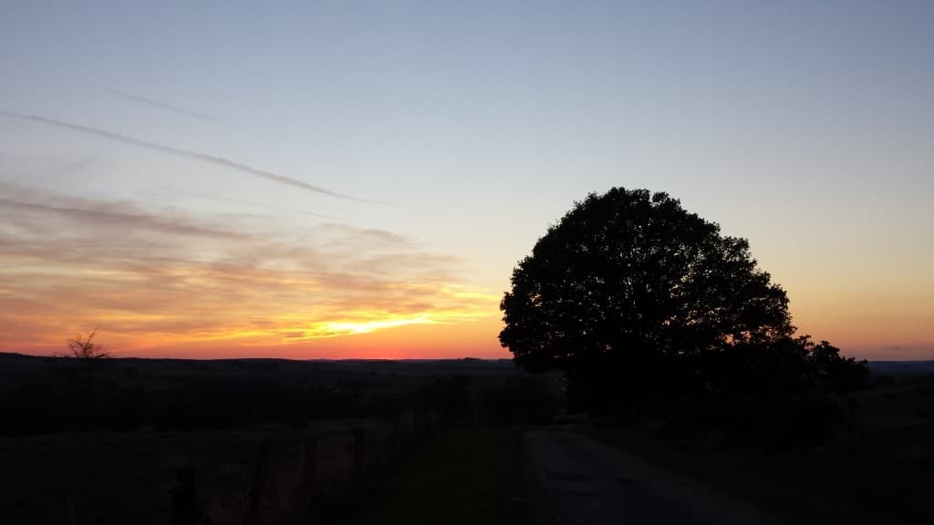 Le soleil se couche...