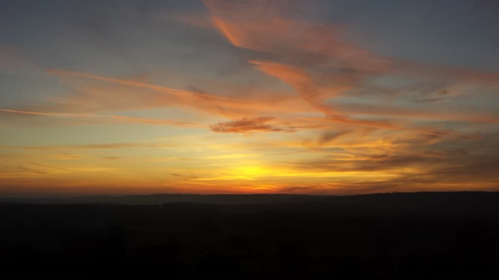 Ciel au soleil couchant