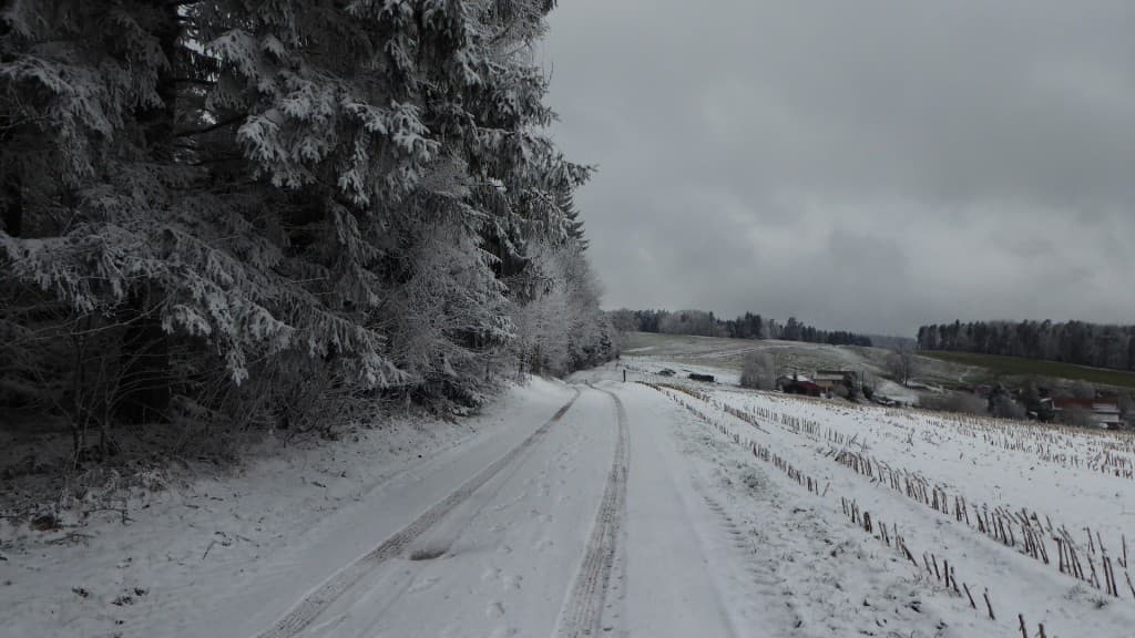 La neige d'hier