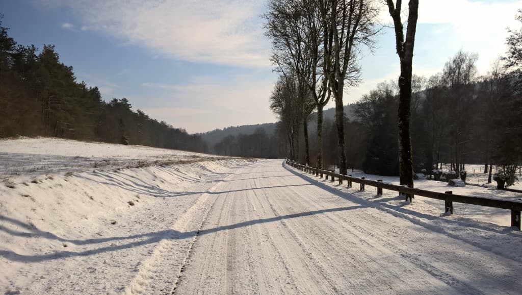 route enneigée