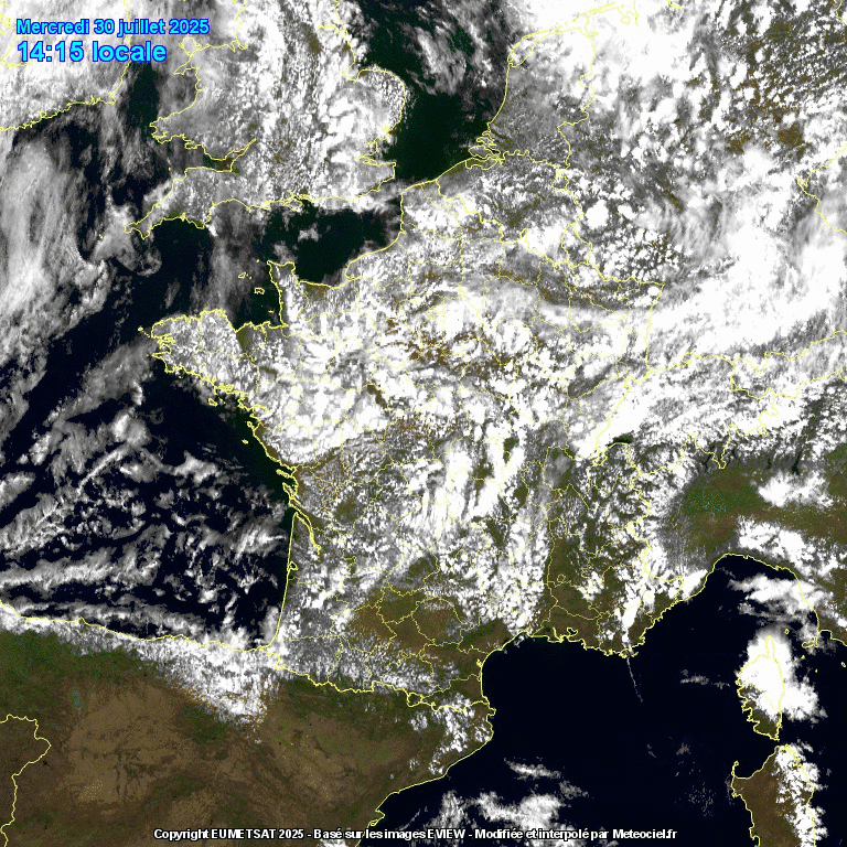 Image d'illustration pour Suivi des nuages en France