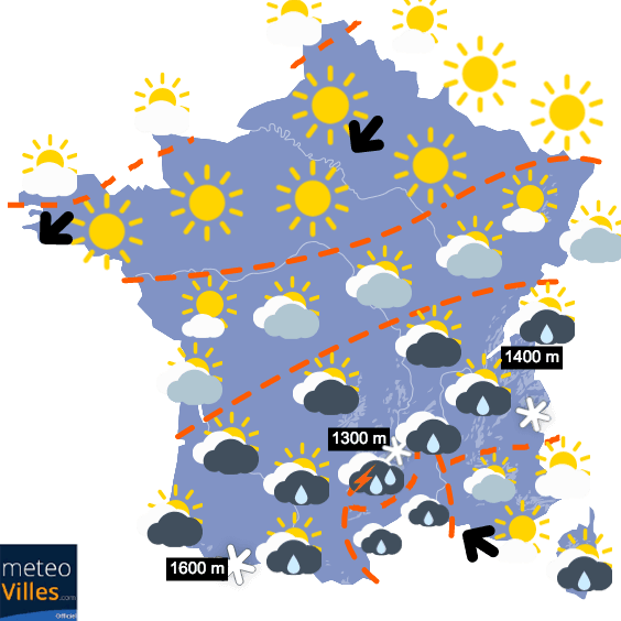Retour progressif du courant perturbé océanique