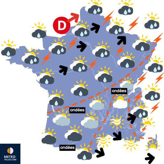 Pas de fortes chaleurs en vue, sauf vers la Méditerranée