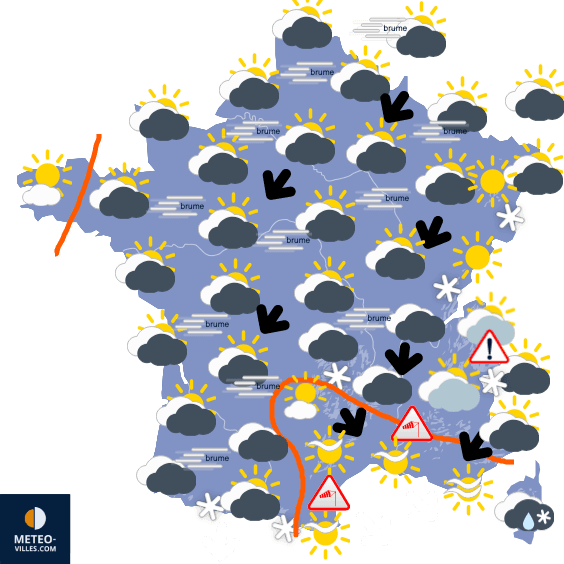 Froid au moins jusqu'à la fin du mois de janvier