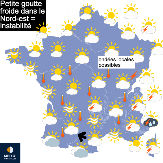 Une fin de semaine et un week-end orageux