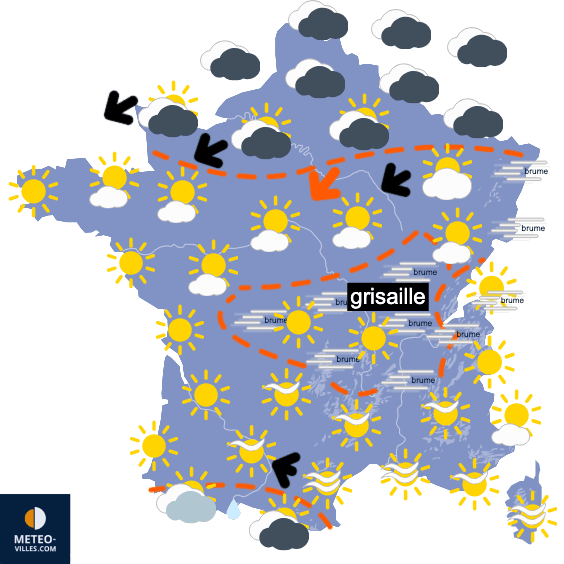 Plus nuageux au nord avant un vrai basculement ce week-end