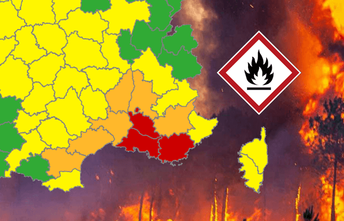 Importants risques d'incendies au sud-est ces prochains jours