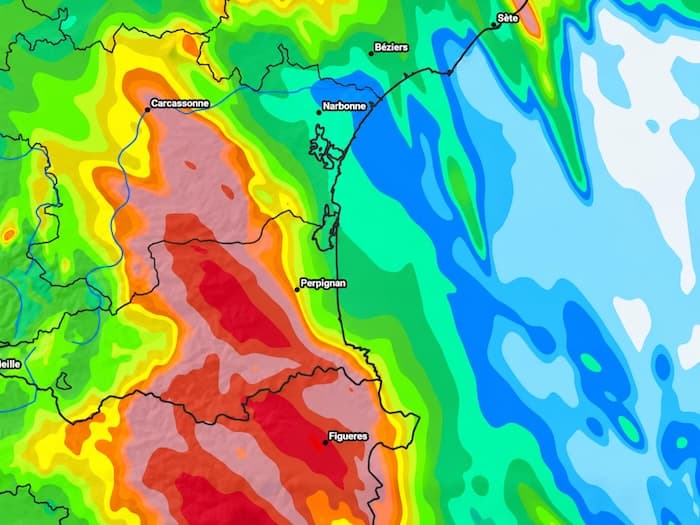Dimanche, le cœur des pluies bascule vers les Pyrénées-Orientales