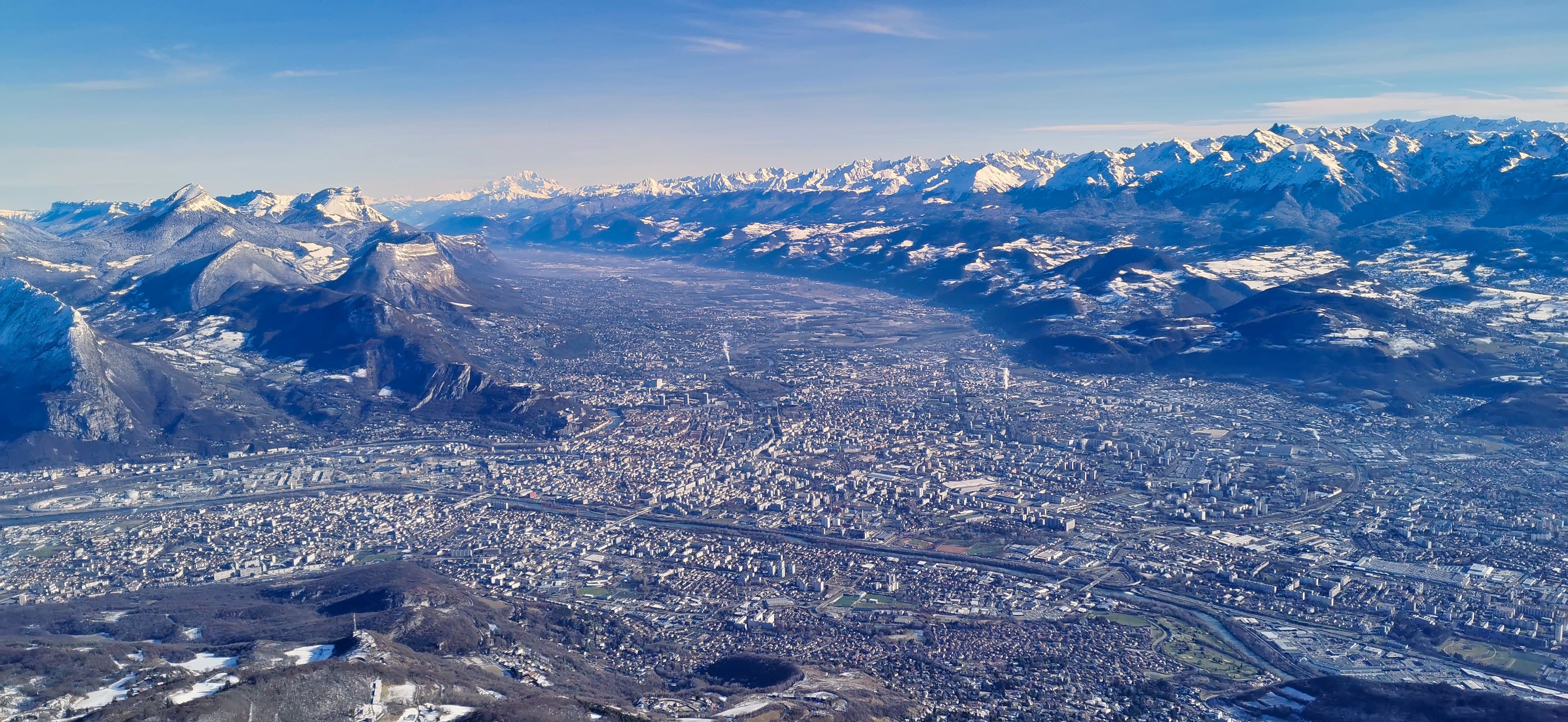 La ville depuis les sommets