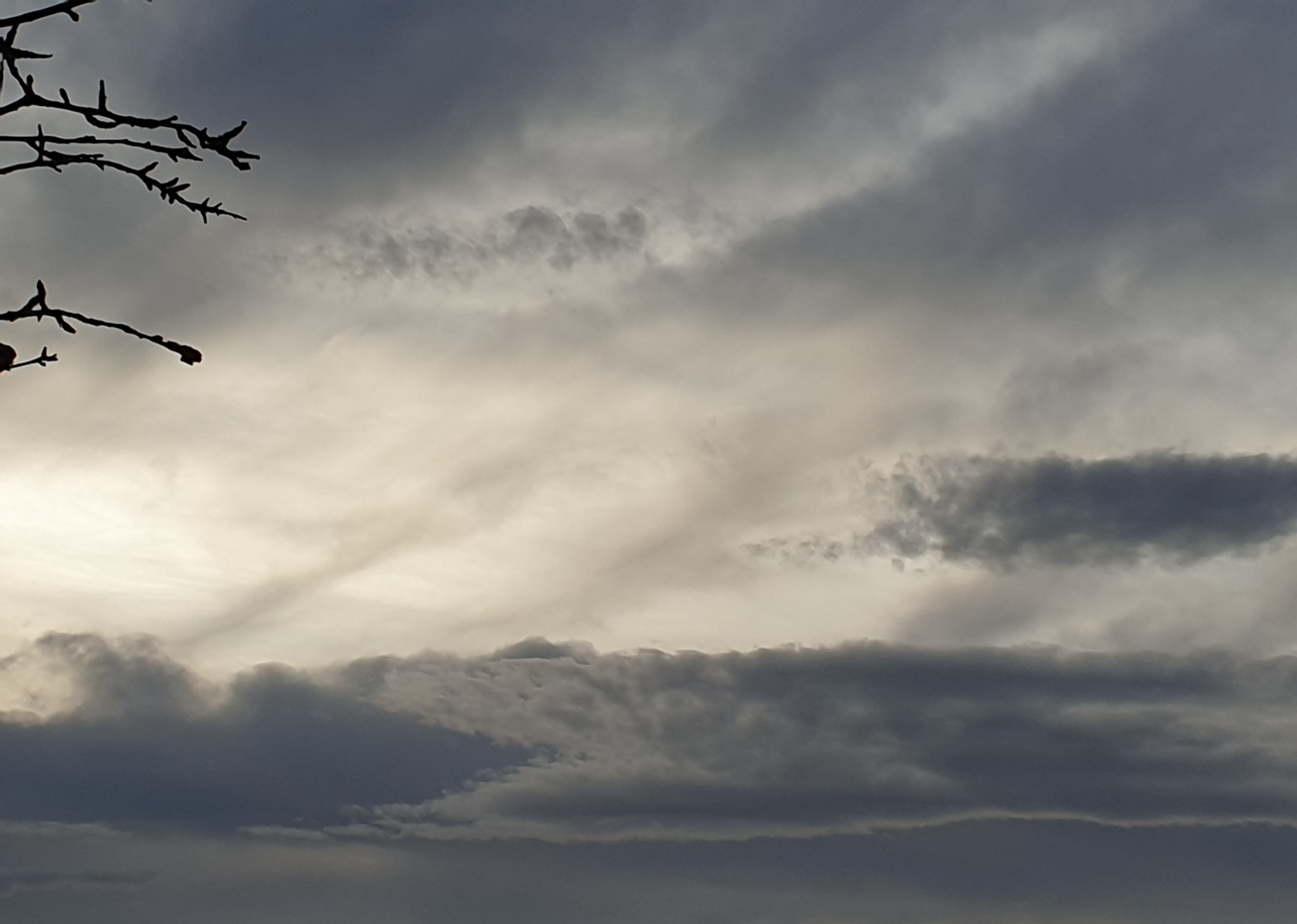 l'évolution du ciel après environ 1 heure