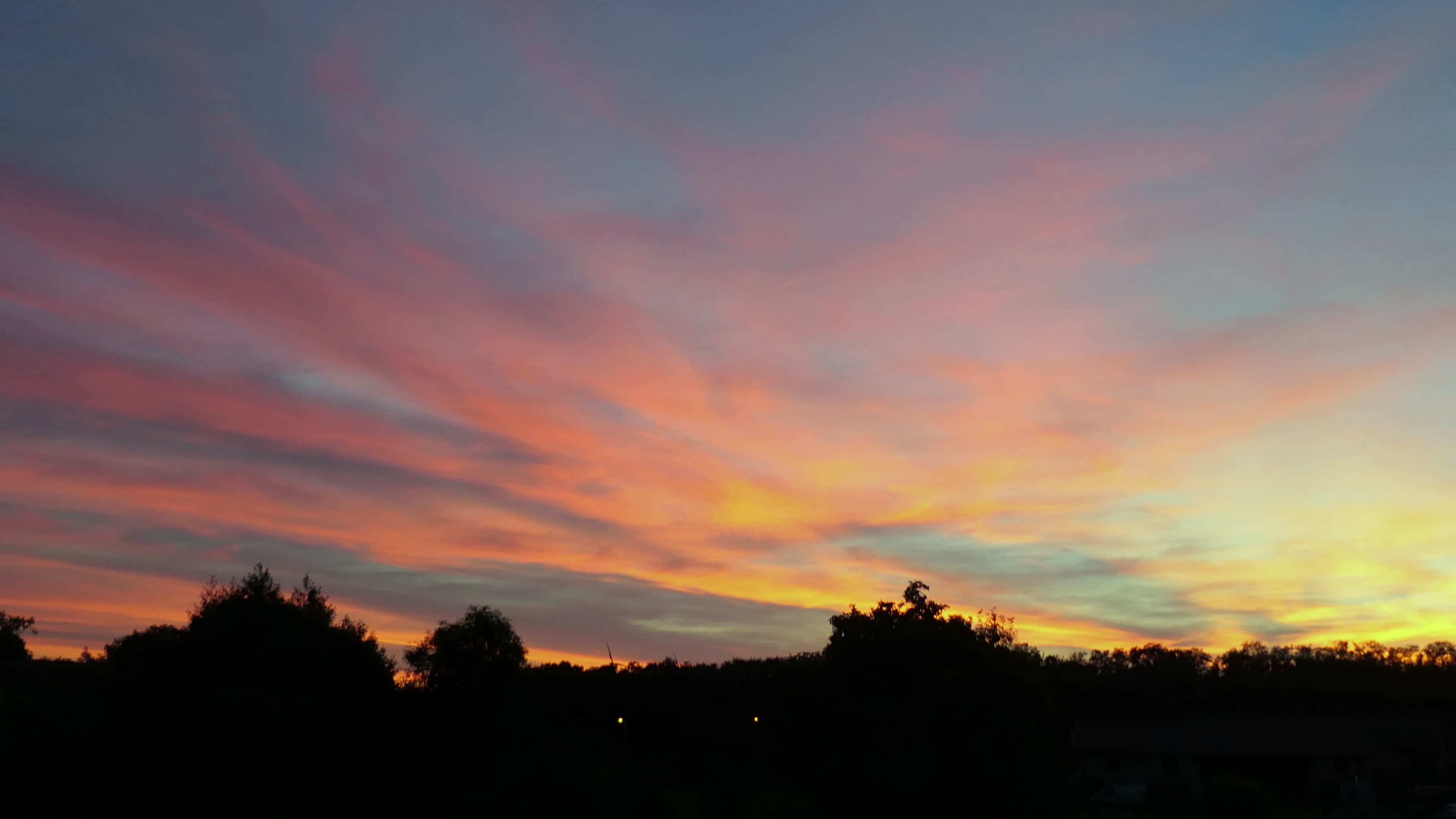Coucher coloré