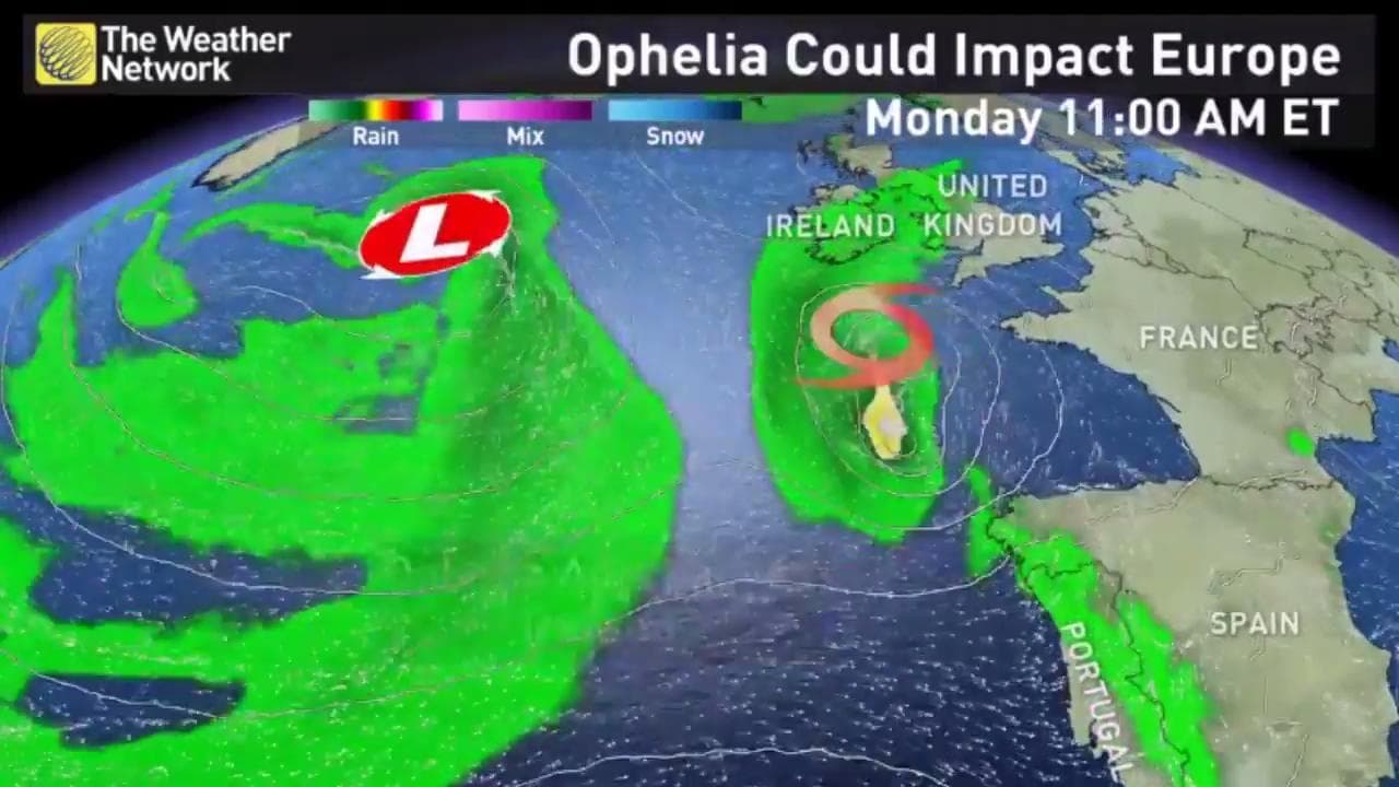 Image d'illustration pour Est-il possible de voir un ouragan tropical frapper l'Europe?