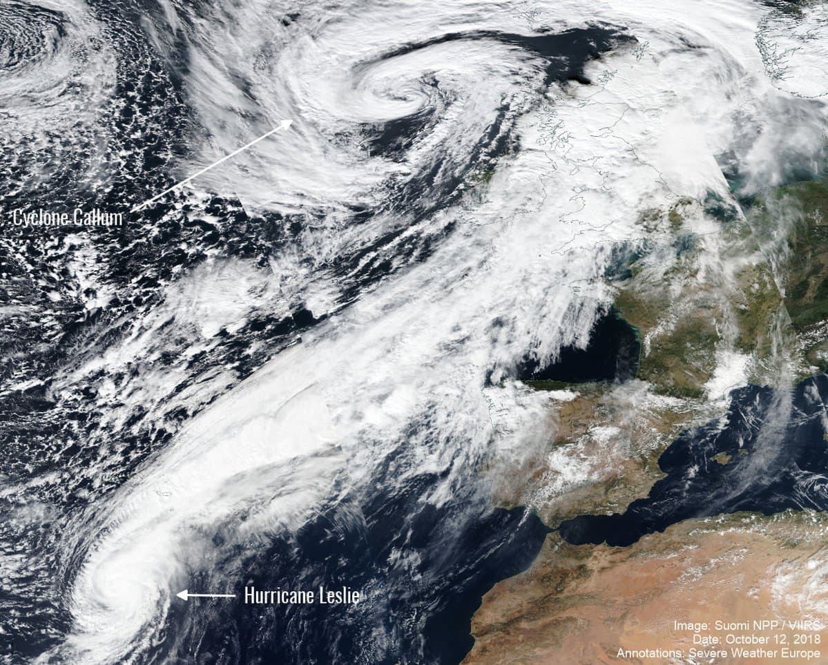 Image d'illustration pour Est-il possible de voir un ouragan tropical frapper l'Europe?