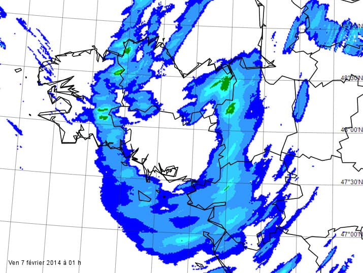 Image d'illustration pour Dépression Qumaira - vents forts - graves inondations en Bretagne
