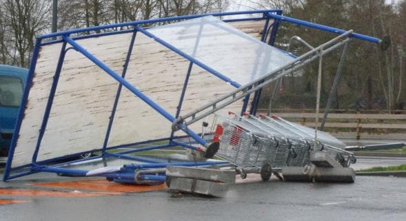 Image d'illustration pour Dépression Qumaira - vents forts - graves inondations en Bretagne