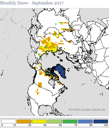 Image d'illustration pour Enneigement supérieur à normale sur l'Hémisphère Nord