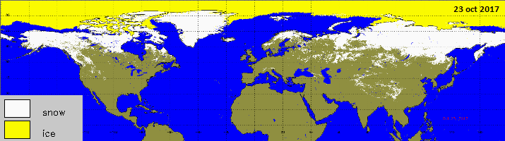 Image d'illustration pour Enneigement supérieur à normale sur l'Hémisphère Nord