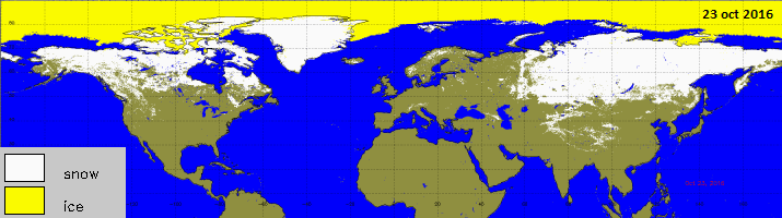 Image d'illustration pour Enneigement supérieur à normale sur l'Hémisphère Nord