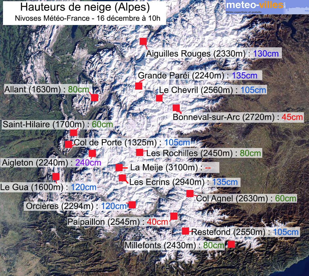 Image d'illustration pour Enneigement très positif à l'approche des fêtes 