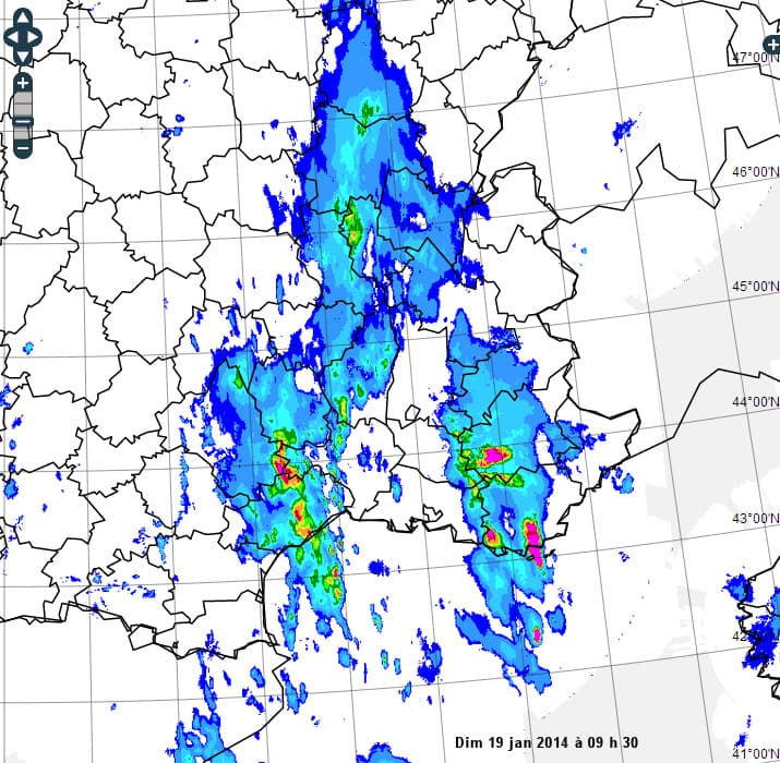 Image d'illustration pour Fortes pluies et orages près de la Méditerranée