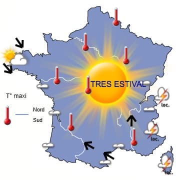 Très net changement de temps par l'ouest et retour des orages 