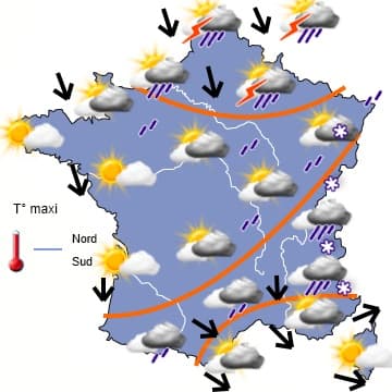 Arrivée de la neige en montagne et persistance du mauvais temps au nord 