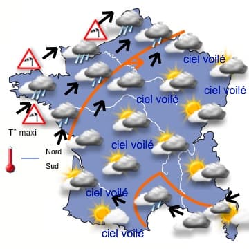 Risque de tempête pour lundi soir 