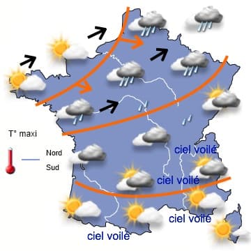 Fréquentes averses accompagnées d'un rafraîchissement