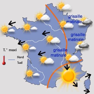 Une semaine quasiment sans pluie avec des températures de saison 