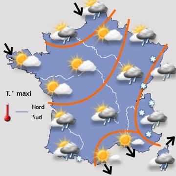 Temps plus calme jusqu'à jeudi
