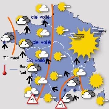 Fin de la période de temps doux et calme