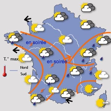 Plus chaud mais redevenant rapidement orageux 