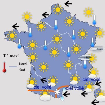 Progressivement moins froid à l'Ouest et au Sud