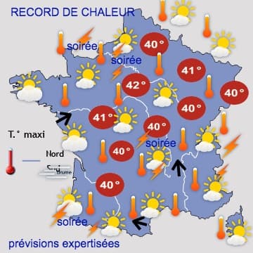 Baisse vertigineuse des températures mais attention aux orages !