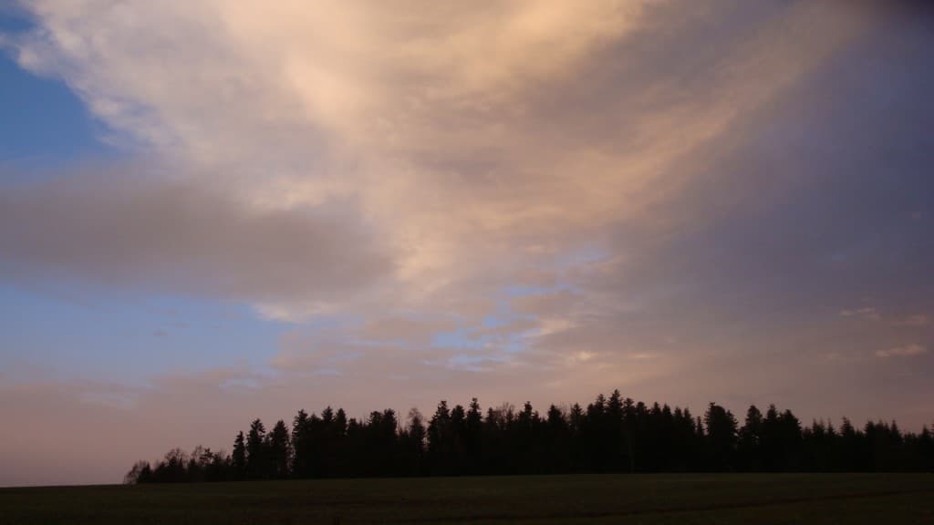 le ciel bleu du 25 décembre