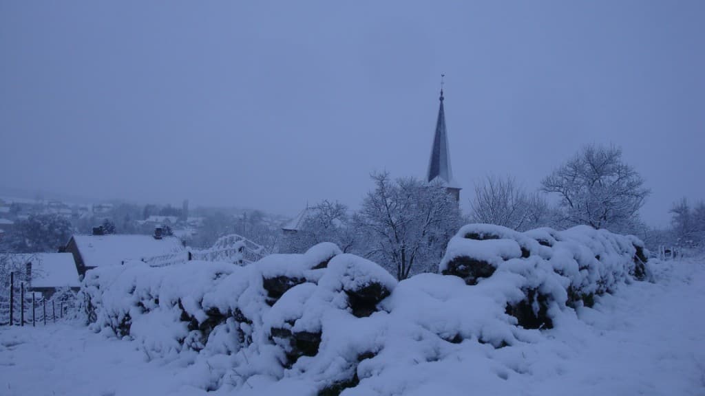 Neige ce matin à 8h..