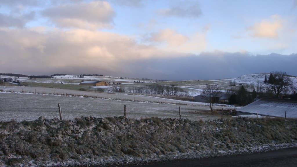 Après une petite averse de neige