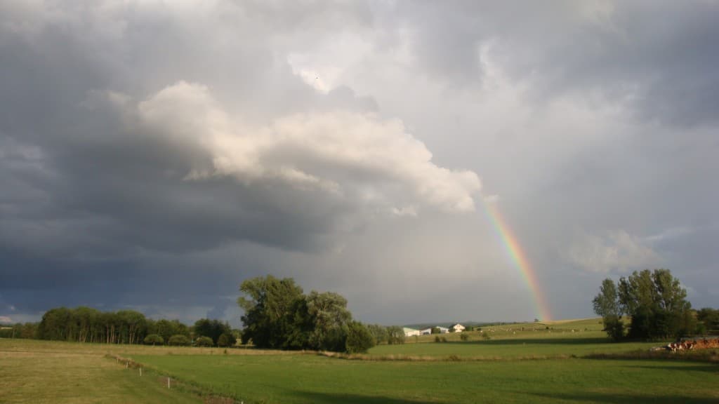 Arc en ciel du soir