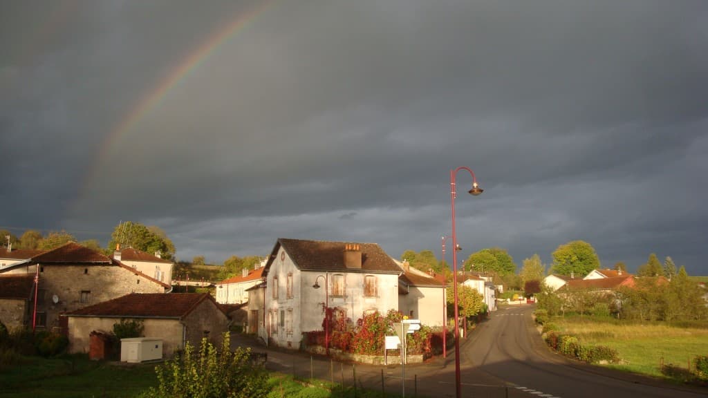 Arc en ciel en formation