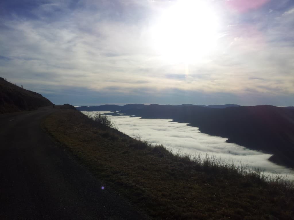 Belle tartine de nuage bas en Alsace