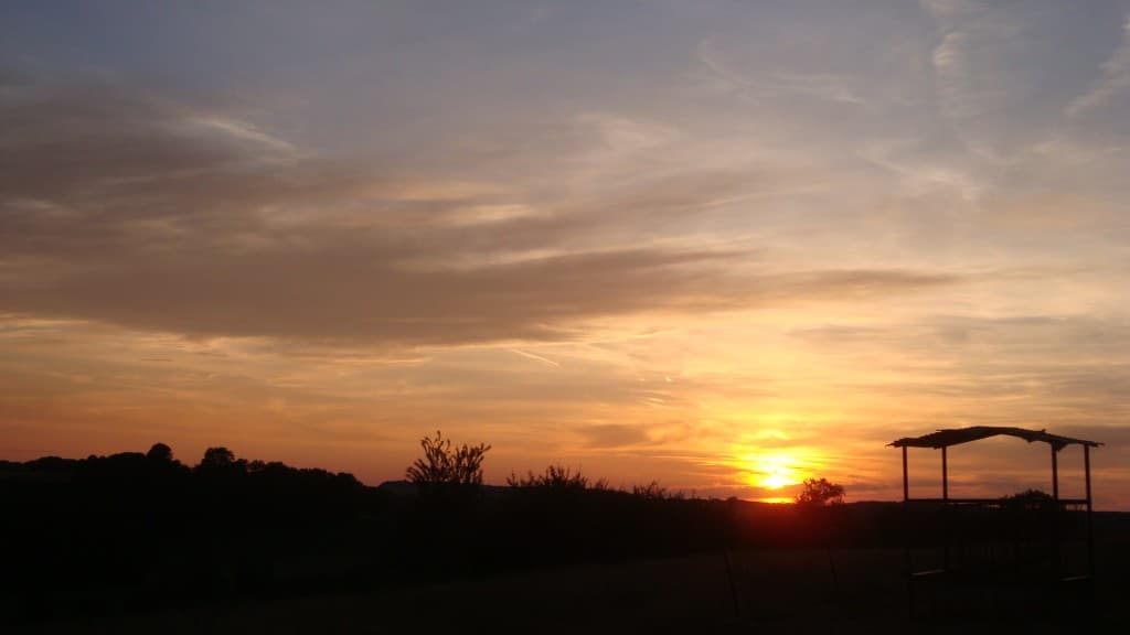 le soleil se couche..