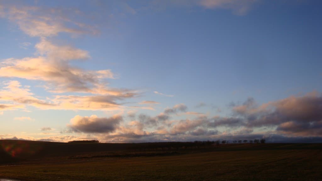 Lumière dorée de fin  de journée