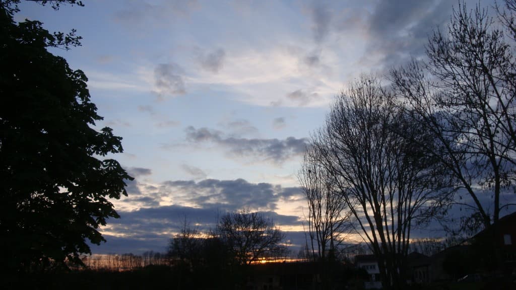 Nuages au couchant