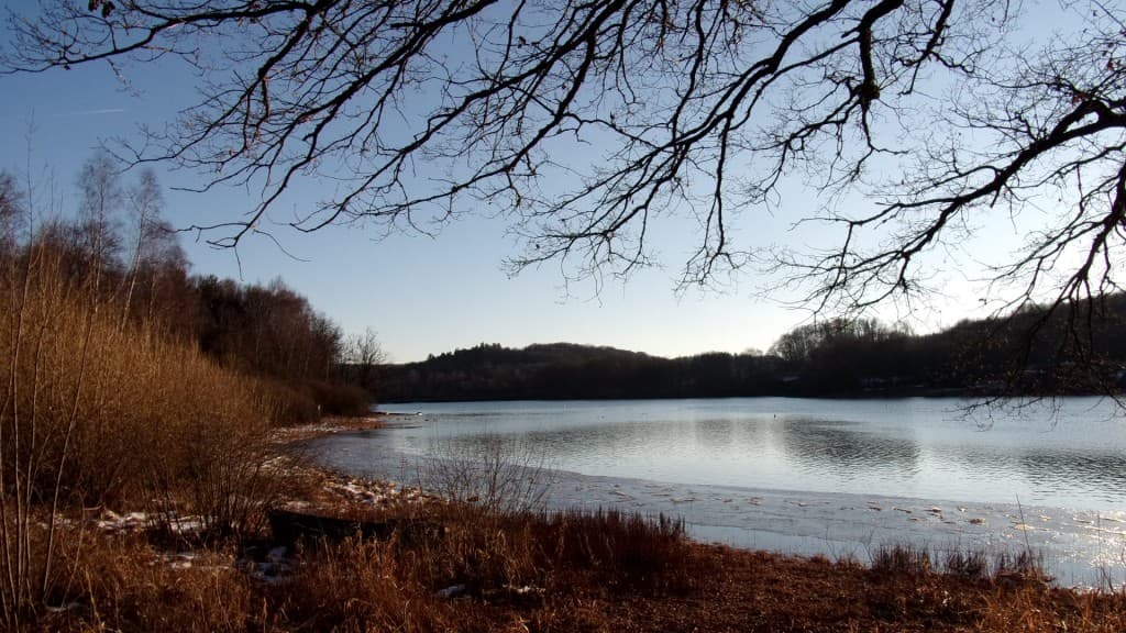 Soleil sur les bords du lac de Bouzey