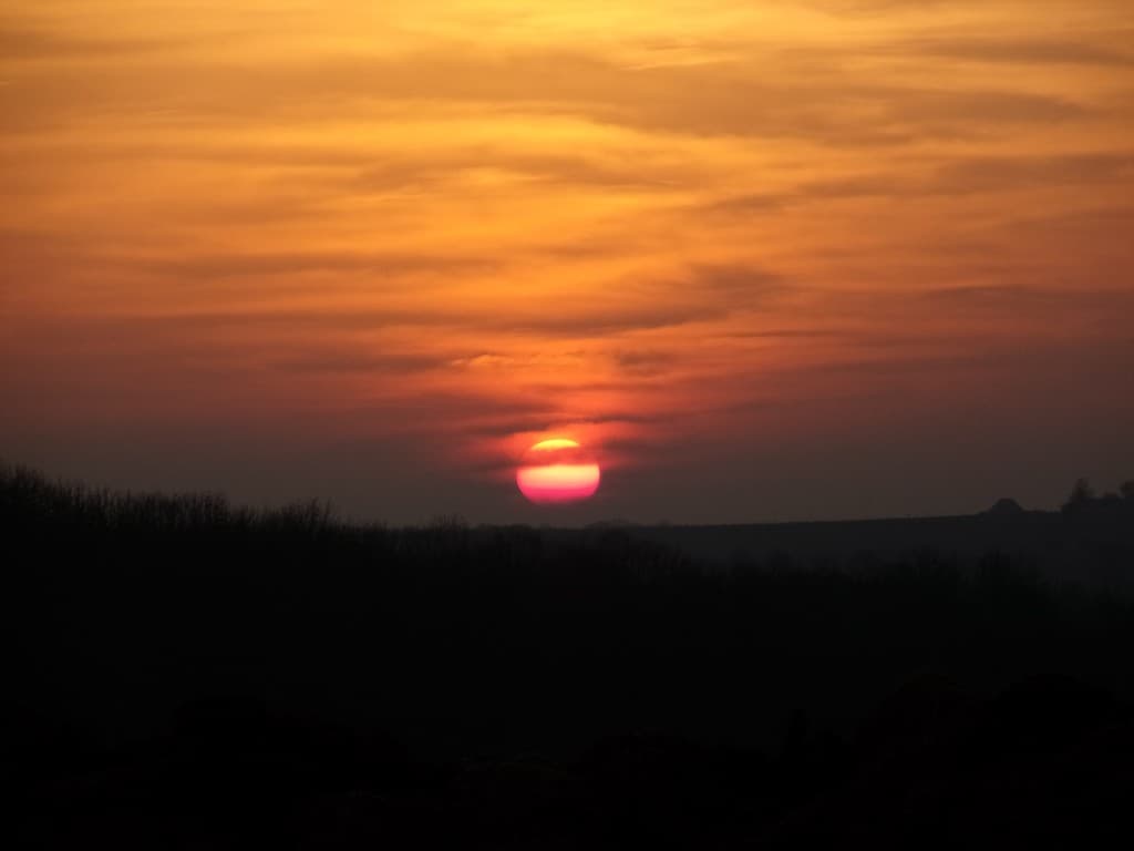 Joli soleil couchant