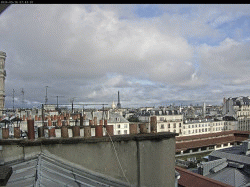 Notre webcam Paris St-Germain-des-Prés - vue Ouest - réactualisée toutes les minutes
