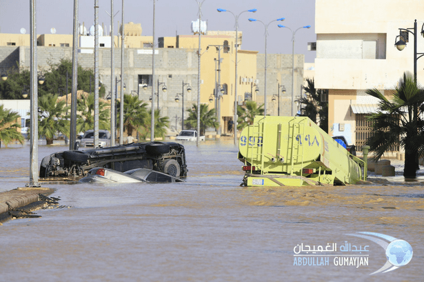 Image d'illustration pour Moyen-Orient : l'équivalent d'un an de pluie en quelques jours